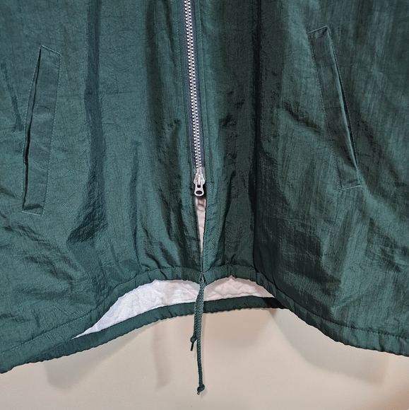 Champion Forest Green Zip-Up Jacket Vintage Size XL - Picture 2 of 11